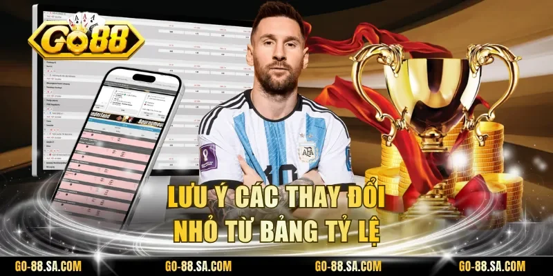 Lưu ý các thay đổi nhỏ từ bảng tỷ lệ
